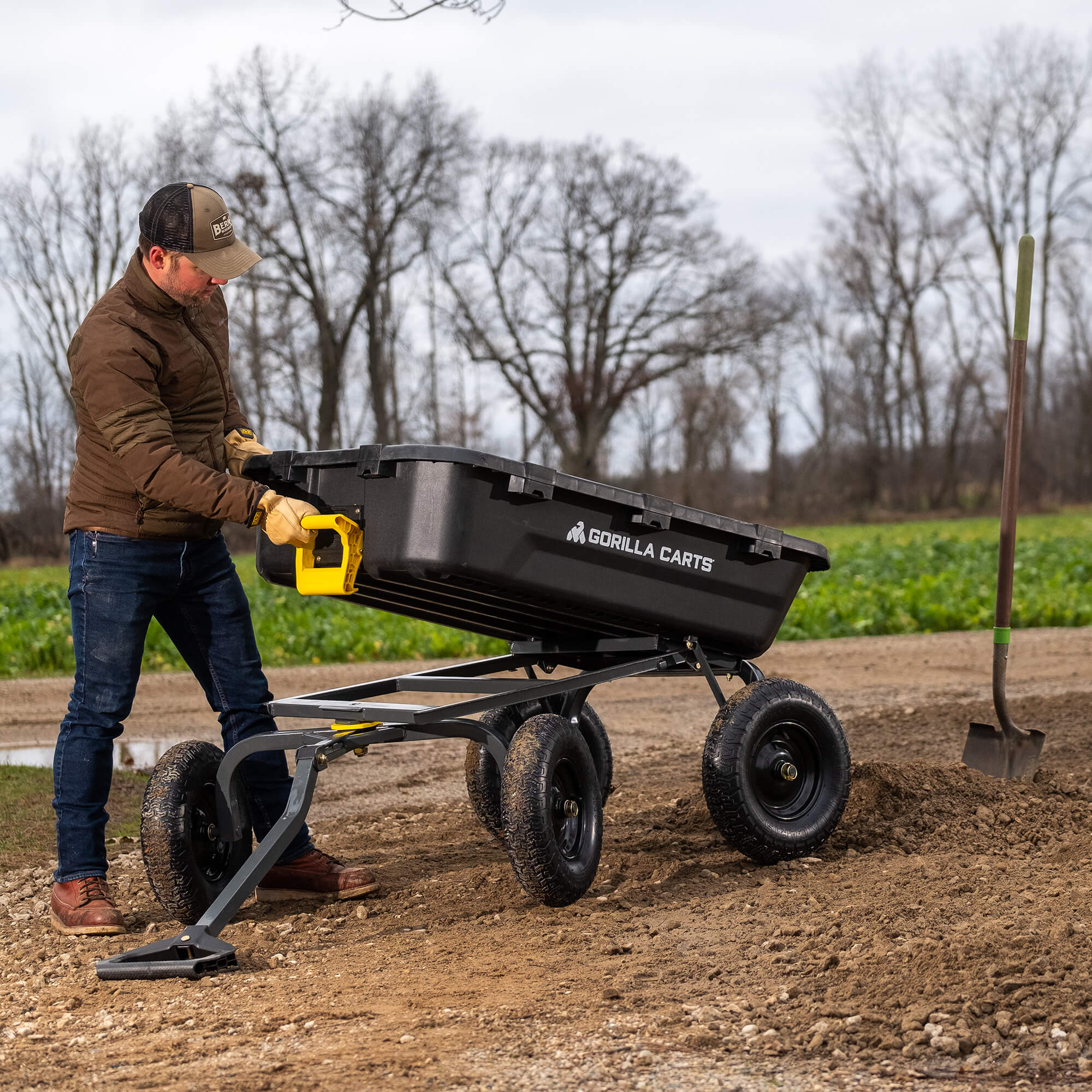 man lifting a GCG-12 off its frame