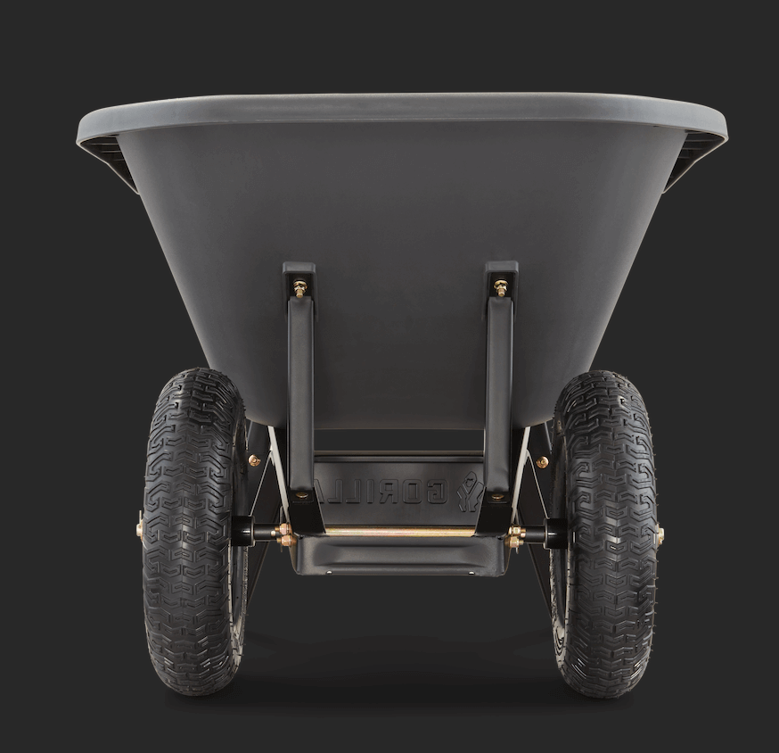 front of the GPX-8D wheelbarrow